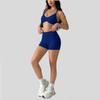 Womens 40-Color Seamless Yoga Set With Backless Halter Top Quick-Dry Sportswear Outdoor Fitness Gym Workout