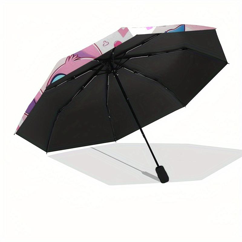 Stitch,Love Automatic Umbrella Tri fold Portable Umbrella, Best Holiday Gift for Men and Women, Durable Iron Frame, Playful Design, Sturdy