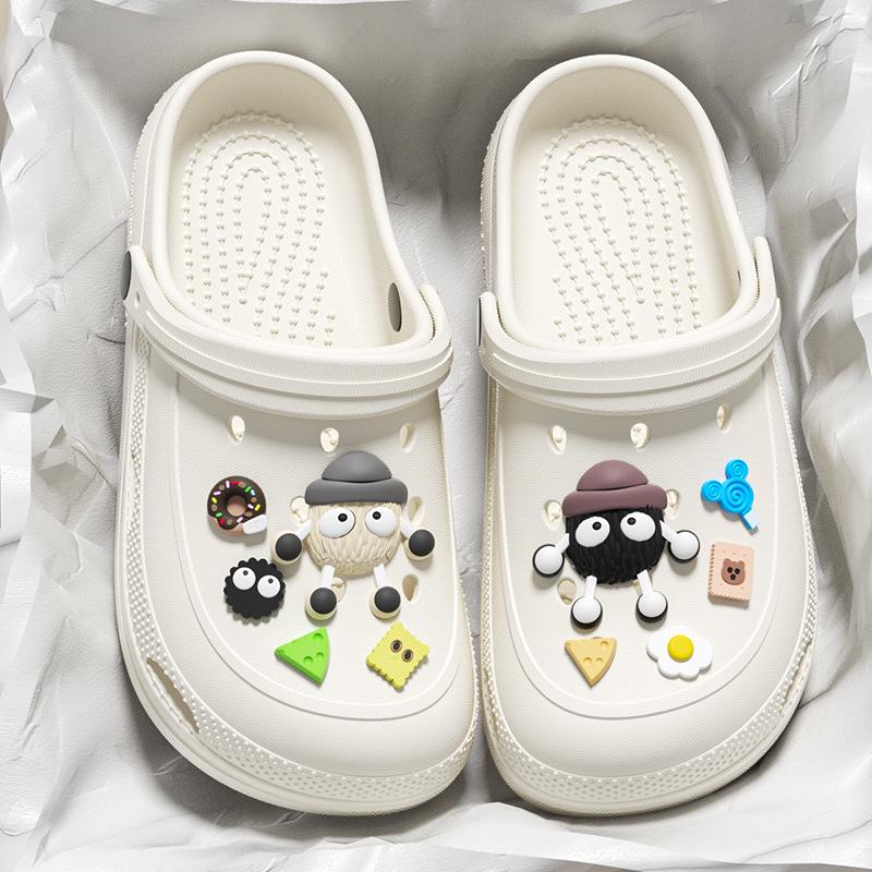 Летние легкие нескользящие сандалии с закрытым носком для женщин и мужчин - мягкая подошва для отдыха на природе и пляжа