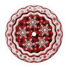 Christmas Tree Skirt 2D Embroidery Digital Print Festive Holiday Decorative Tree Skirt