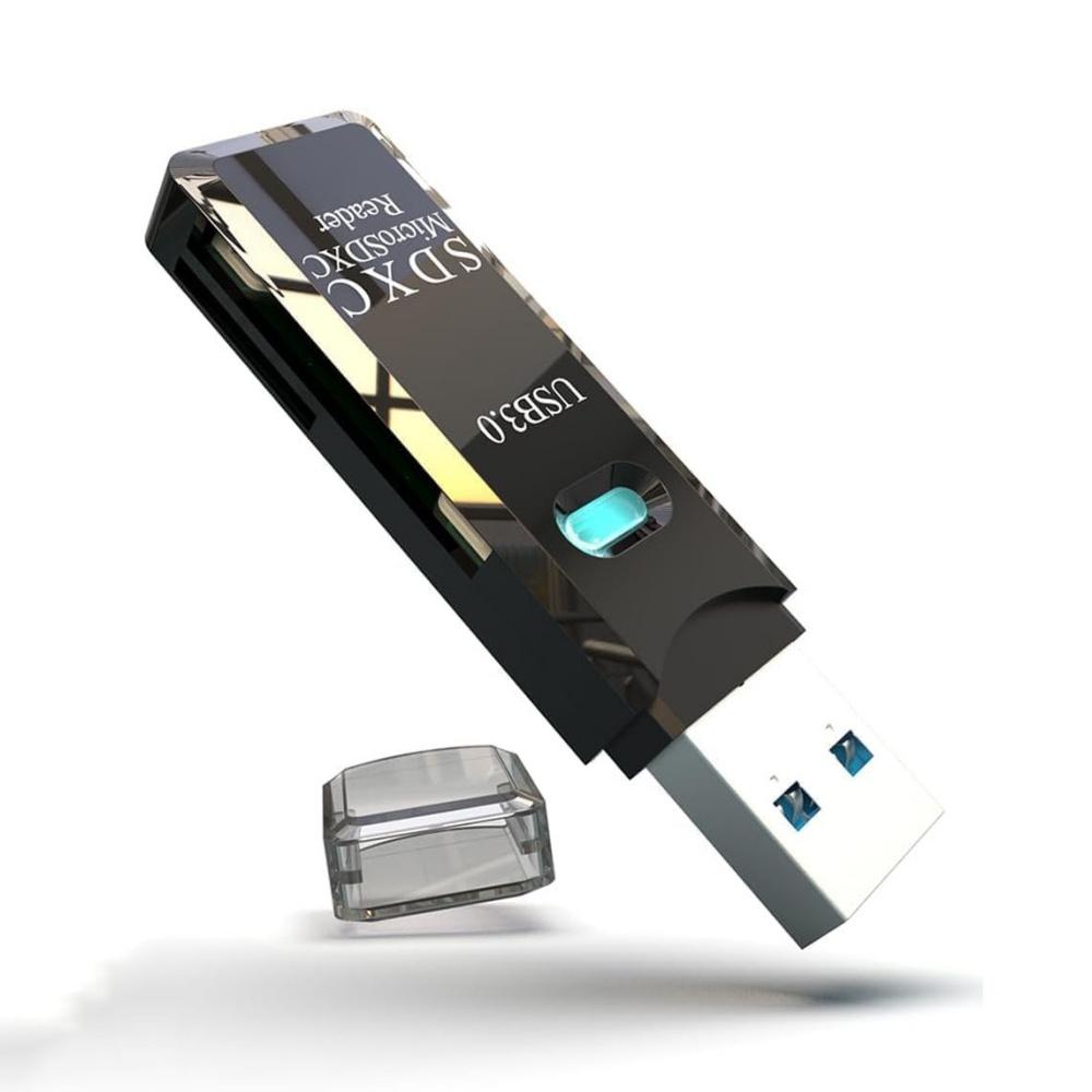 USB 3.0 Устройство для чтения карт Micro SD 5 Гбит/с 2-в-1 Устройство для чтения карт SD для SDXC SDHC MMC