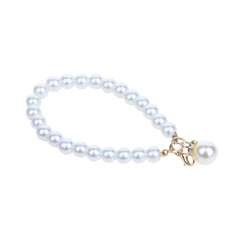 Брелок с имитацией жемчуга, сумка для наушников, подвеска на запястье, держатель для ключей из бисера, браслет из жемчуга, брелок для женщин, украшение для мобильного телефона