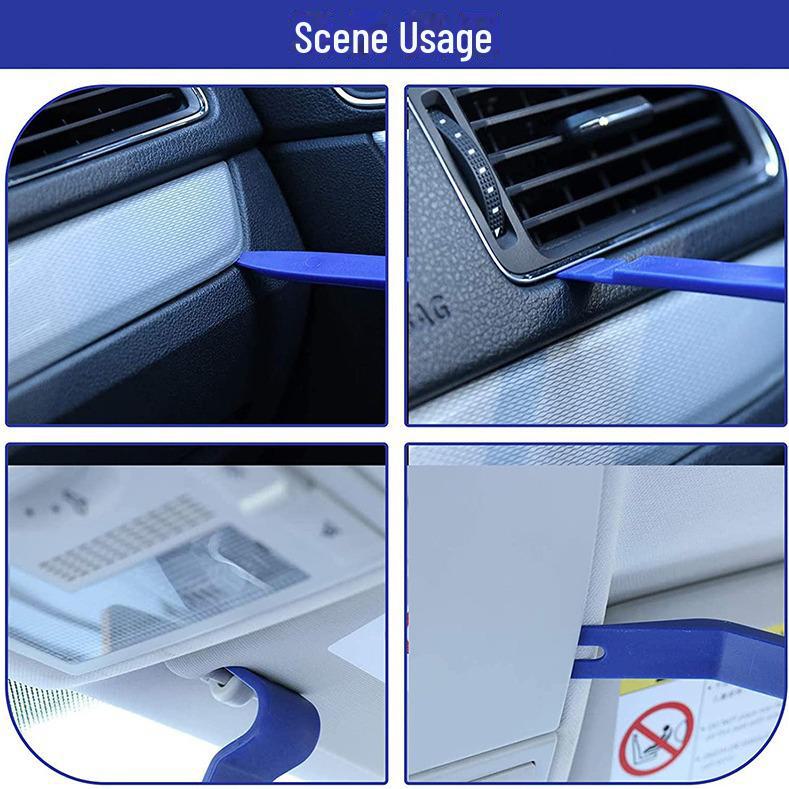 Набор инструментов для пластиковых пряжек и рычагов для салона автомобиля - 4 предмета для модификации аудиосистемы