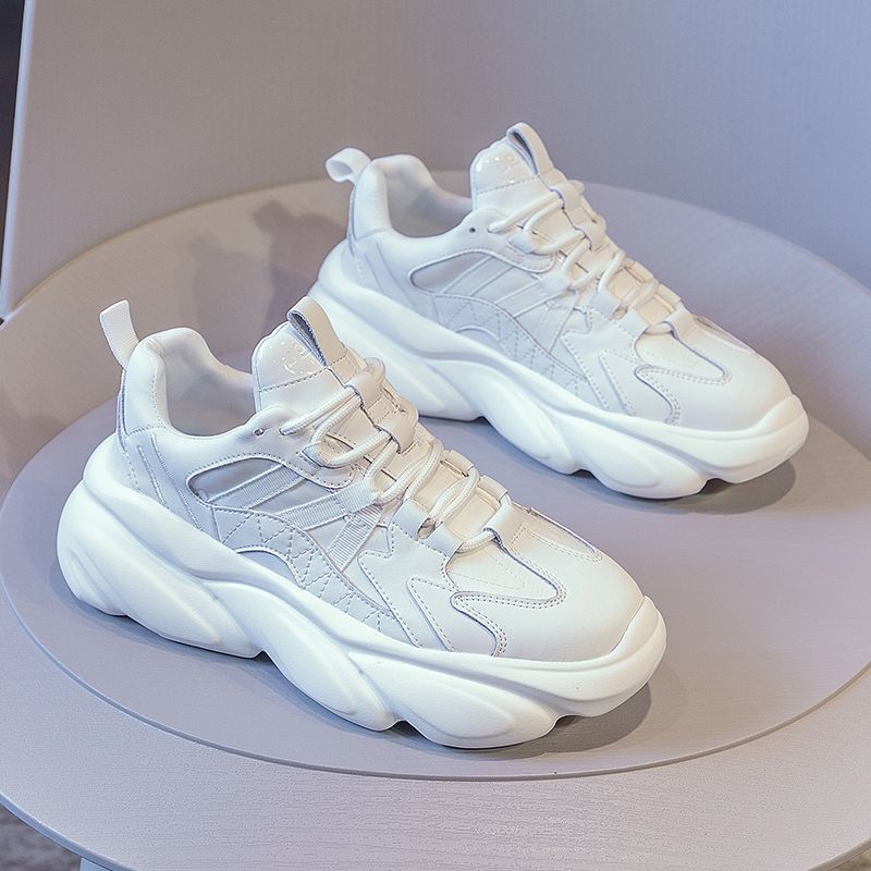 Daddy Shoes New Autumn Breathable Sports Casual Shoes All-Matching Spring and Autumn Thick Bottom Height Increasing Women Shoes Ins Fashion
