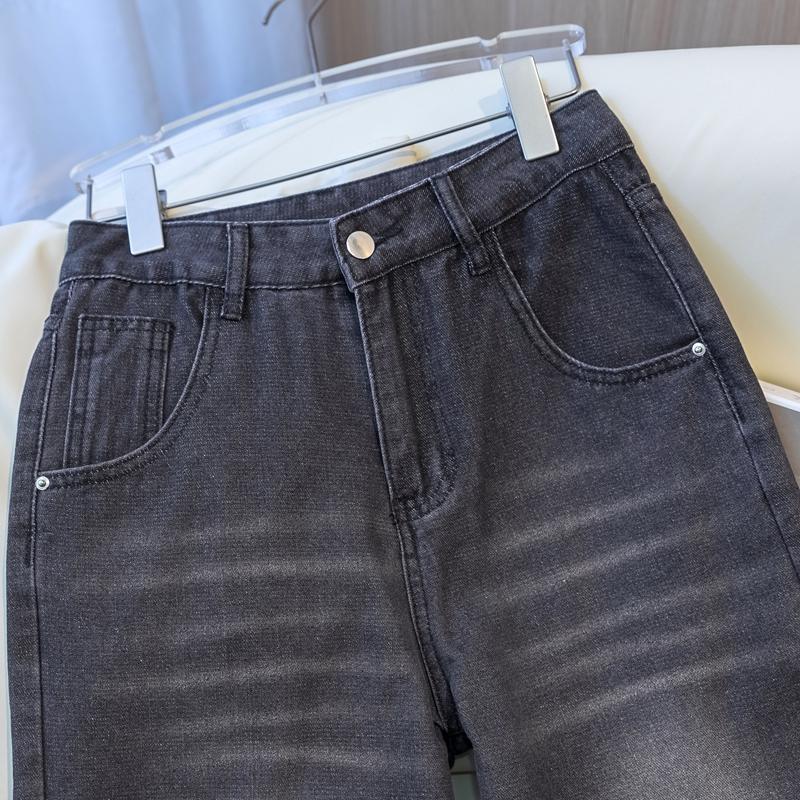 Plus Size Women Jeans Pants Denim Patchwork Female Elastic Basic Blue High Waist Trousers Oversize Fashion Casual Harem Pants