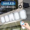 40W 300LEDs Outdoor Solar Lamp Motion Sensor Solar Wall Light With Remote Control 3 Modes Waterproof For Street Garden Lighting