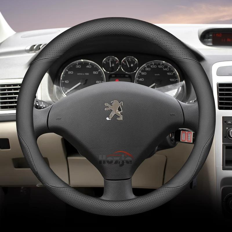 35 см 38 см Кожаная оплетка на руль автомобиля для Peugeot 5008 408 308 Rifter e-Expert Expert e-Traveller Landtrek Аксессуары