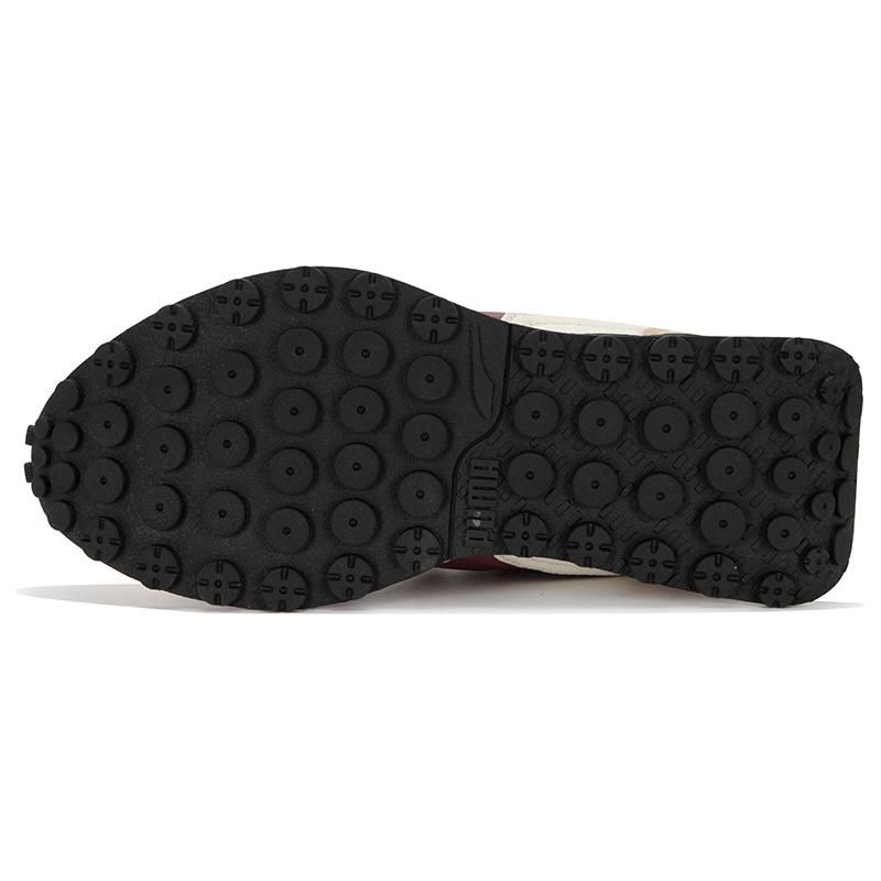 Puma Rider FV Retro Rewind Fabric Two-Layer Cowhide Synthetic Leather Sports Low-Top Lifestyle Casual Shoes Unisex Sneaker Beige Brown 390168-01