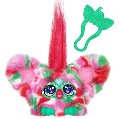 Hasbro Furby Furblets Pepmint, Специальное праздничное издание, Более 45 звуков, Язык Furby, Игры, и Плюшевая игрушка с питанием, Возраст 6+ (G1436)