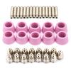 40pc Set AG60 SG55 Plasma Cutter Cutting Torch Consumables Electrode Nozzles Cups Kit