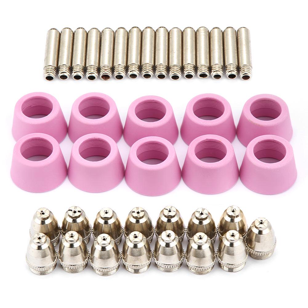 40pc Set AG60 SG55 Plasma Cutter Cutting Torch Consumables Electrode Nozzles Cups Kit