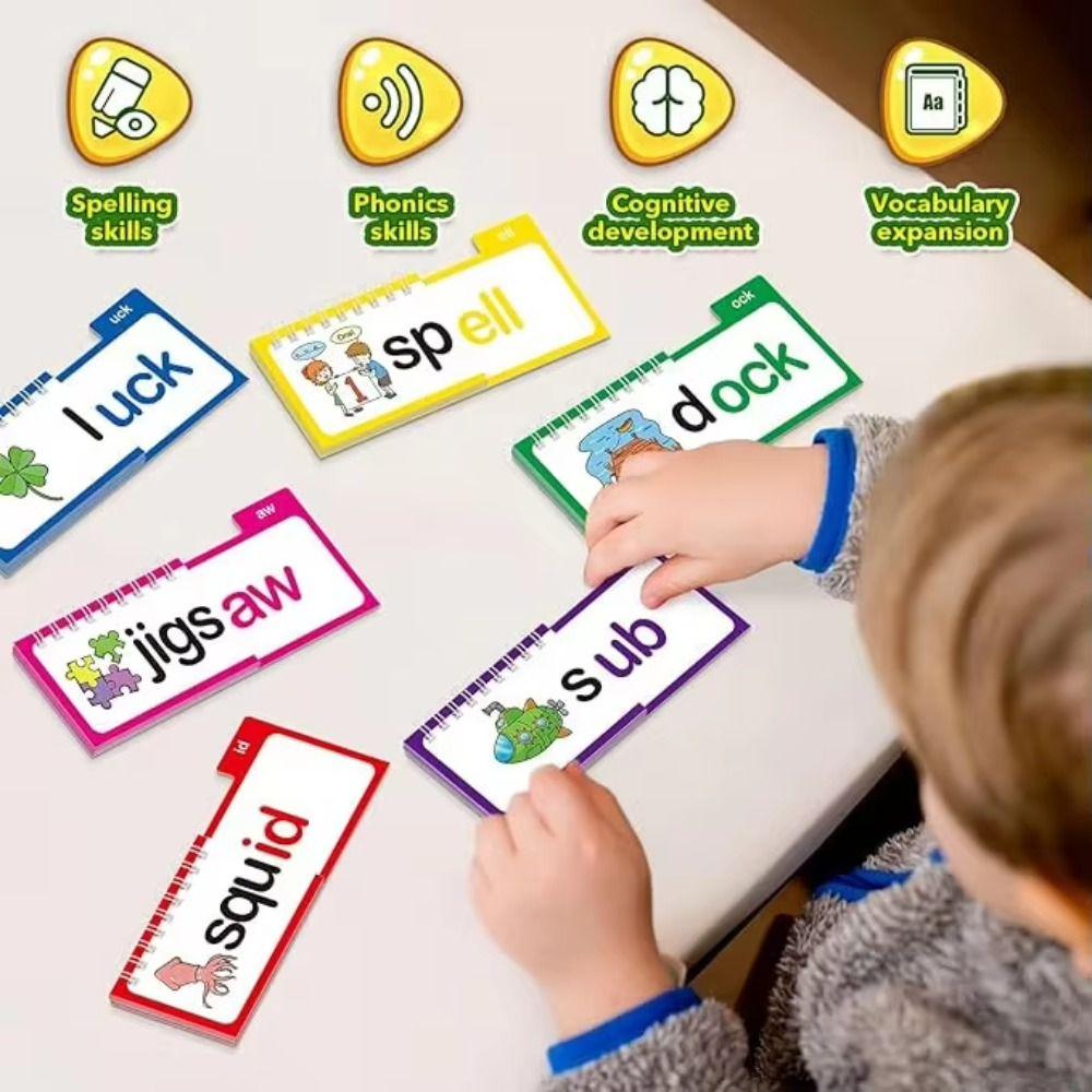 Words&Images Reading Flip Book Interactive Word Family Build Books 30 Read Flip Book School