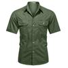 Summer Military Uniform Short -Sleeved Shirt Men 'S Workwear Shirt Loose Men 'S Shirt