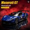 1:24-сантиметровая литая модель автомобиля GT2 из сплава с инерционным механизмом, звуковыми и световыми эффектами - Игрушка-симулятор для мальчиков