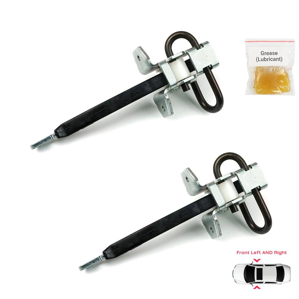 BDP1067-1 2 Pieces Front Left AND Right Door Catch Hinge Brake Stop Check Strap Limiter for BMW 5 Series E39 1995-2004 4/5 Door 51218193447