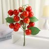 Realistic Artificial Lemon Branches Plastic Fruit Props DIY Fake Strawberry  Vase Decoration