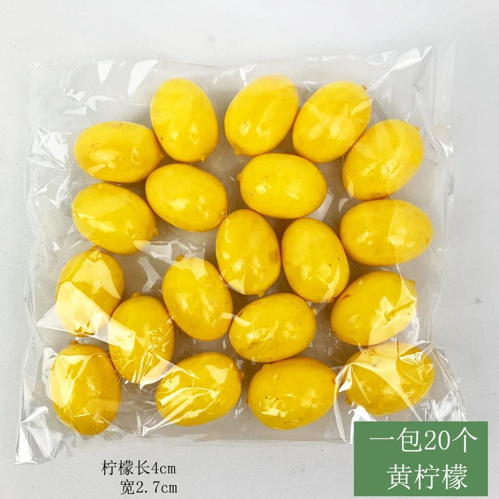 10PCS 2-3cm Mini Artificial Fruits Foods Vegetables Fake Apple Peach Orange Lemon Pear Banana Pepper Pumpkin Home Decoration