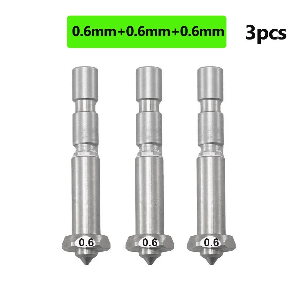 Для Anycubic Kobra 3 Max Сопло Хотэнд Kobra 3 Max Комбо Быстросменное Сопло Закаленная Сталь 0.4 0.6 0.8 Аксессуары Kobra 3 Max