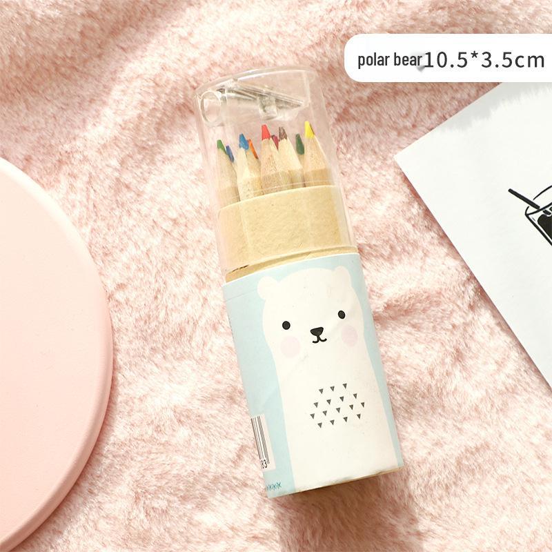 Мини-набор карандашей из 12 цветов для детей - Милый, маленький и идеально подходит для раскрашивания и рисования