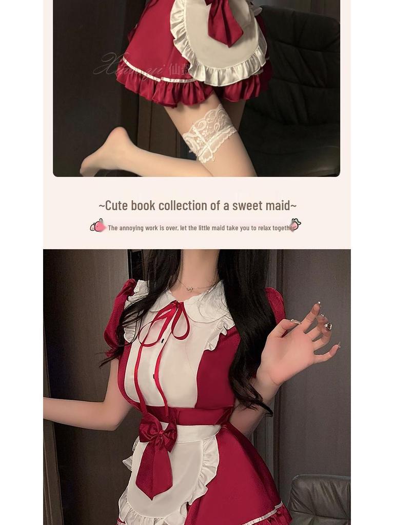 Xianyi Lingerie Косплей горничной чистого желания: Сексуальный быстросъемный костюм на Хэллоуин для маленькой груди