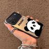 Cute Cartoon Panda Pattern Phone Case for iPhone 17 Air 16 15 14 11 Pro 13 12 Mini 8 7 Matte Laser Bumper Shockproof Hard Cover