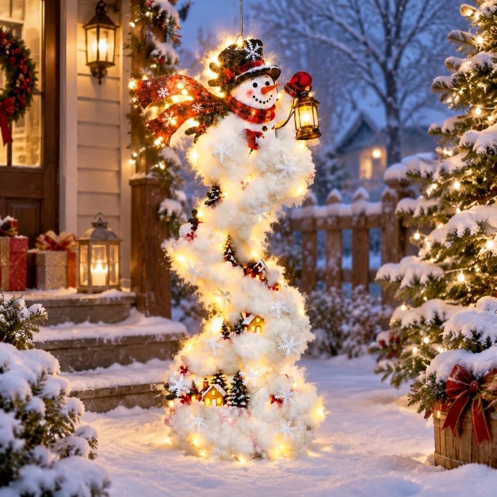 Star Christmas Wall Lamp Cascading Glowing Glowing Christmas Hanging Ornament Home