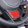 Мягкая красная наклейка из углеродного волокна на отделку рулевого колеса для Subaru Forester SK -24