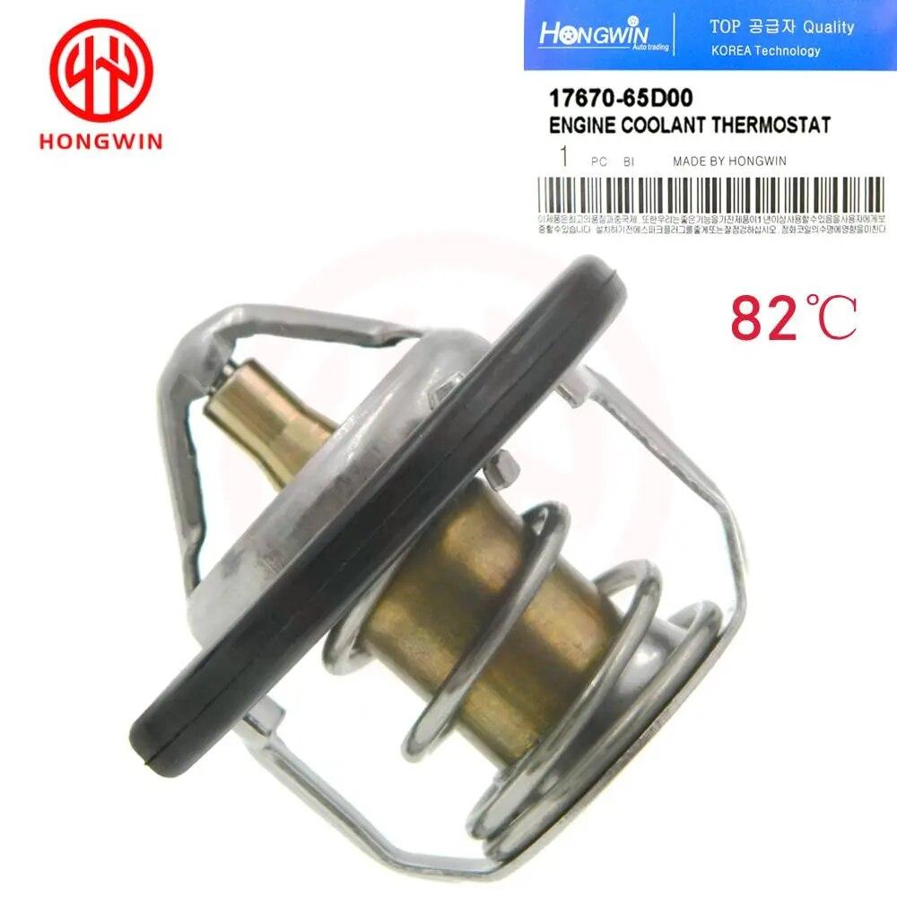 Genuine No. 17670-65D00 High Quality Coolant Engine Thermostat For Suzuki Jimny Grand Vitara SX4 WagonR 1767065D00 17670-77E00 Thermostats 5