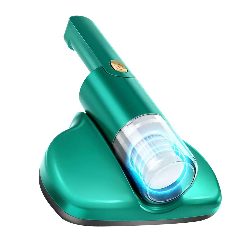 Ручной пылесос для кровати УФ пылесос для матраса Удалитель волос и клещей Чистящая машина Зеленый