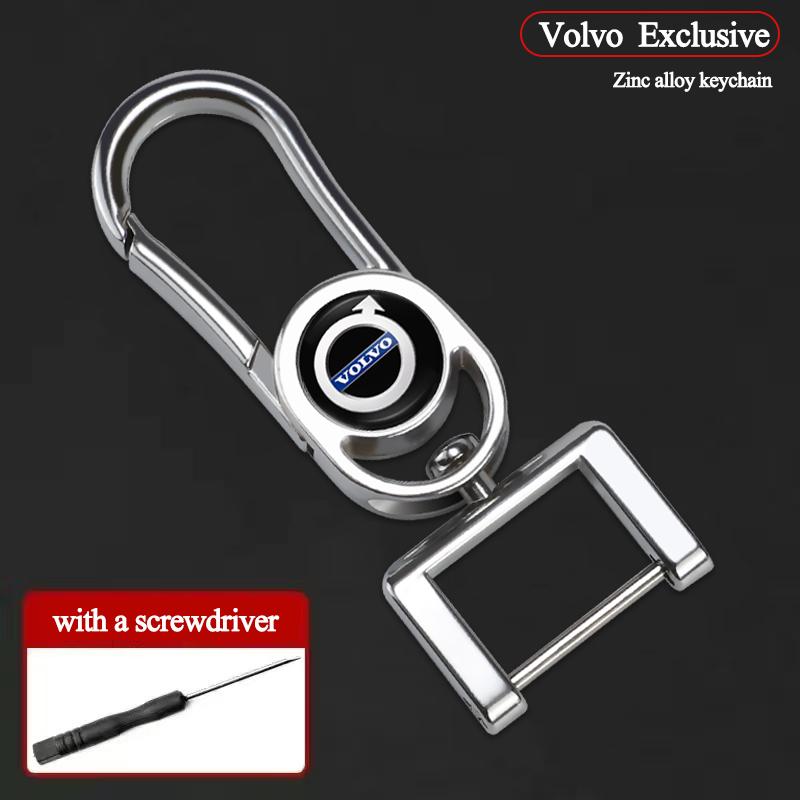 AAKB1 Luxury Metal Car Logo Keychain Key Rings Auto Accessories For Volvo V60 V40 XC90 S60 C30 XC60 V50 V70 S90 Olestar AWD XC40 EX90