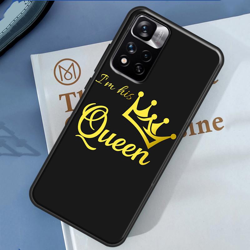 Чехол-пара Crown QUEEN & KING для Xiaomi Redmi 13C 10C 12C 14C Redmi Note 14 13 Pro 12 11 9 10 9S 10S 11S 12S