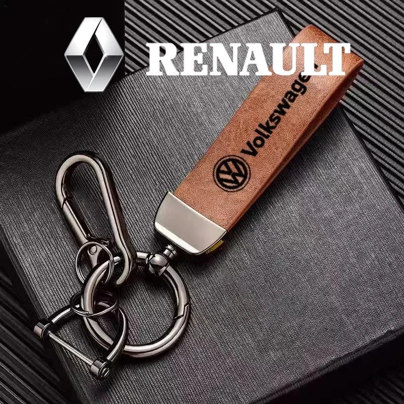 High Quality Car Key Accessories Leather Key Holder Ring For VW GTI Polo Golf Passat Scirocco Tiguan Jetta T-ROC Touareg Touran G444