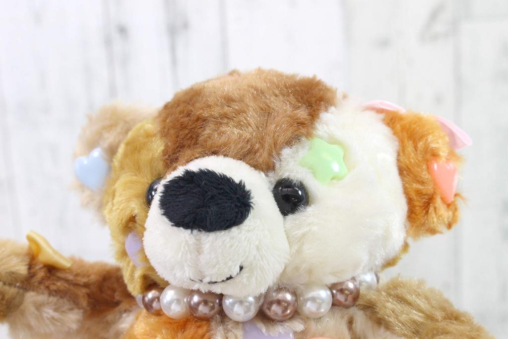 Takeoff Kawaii Chocolate Bear Plush Toy with Music Box, Size S