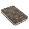 Guess Gubpm5P15S4Gemgw Set Iphone15 6.1 Hardcase + Powerbank 5000Mah Magsafe Brown/Brown 4G Metal Logo