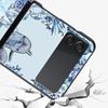 Чехол для телефона Samsung Galaxy Z Flip 3 4 5 6 7 Складной Черный Корпус Для Samsung Z Flip4 Flip5 ПК Жесткая Крышка Тема Морская Жизнь