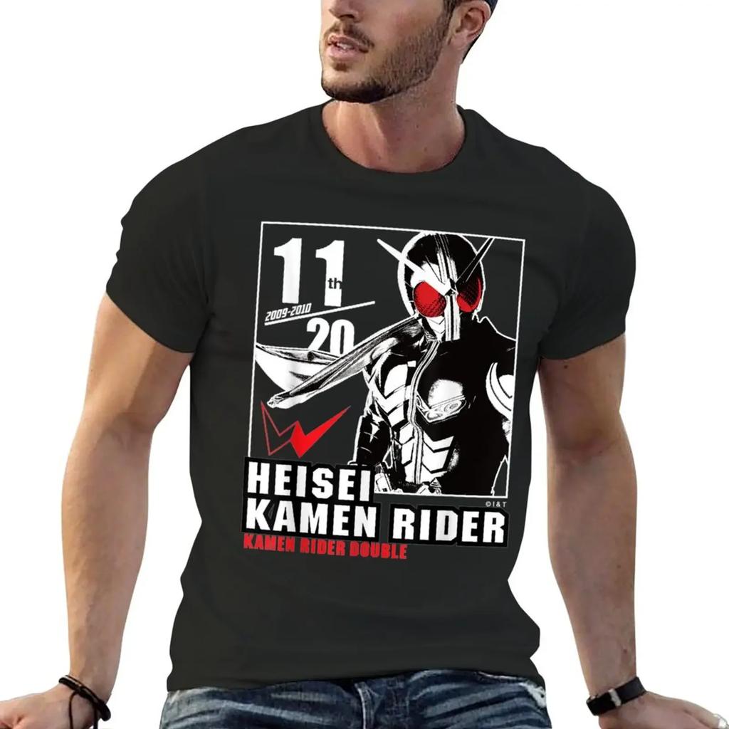 Kamen Rider W Heisei Rider Anniversary T-Shirt oversizeds summer tops mens graphic t-shirts funny