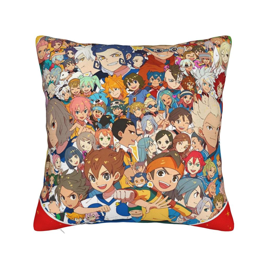 Inazuma Eleven Anime Game Pillowcase Soft Polyester Cushion Cover Gift RPG Cartoon Throw Pillow Case Cover Sofa Square
