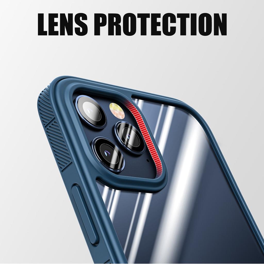 Ударопрочный чехол для 14 Pro, прозрачная задняя панель из поликарбоната и мягкий край из ТПУ, тонкий защитный чехол для 14 Pro