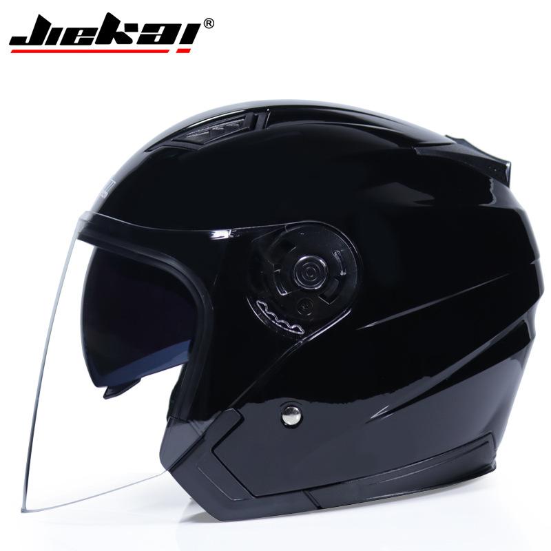 Jiekai Dual Mirror Helmet Electric Car Men's Universal Half Helmet Men's And Women's Universal Electric Car Helmet Anti Mist Helmet