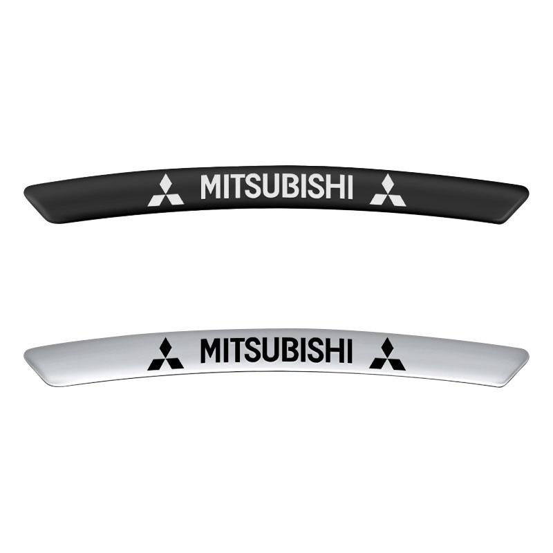4Pcs Metal Car Wheel Hub Rim Tire Decoration Stickers Auto Emblems For Mitsubishi Lancer ASX Mirage Pajero Xpander Attrage