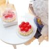 1:12 кукольный домик, миниатюрный клубничный торт на день рождения с прозрачной упаковочной коробкой, кухонная модель, декор, игрушка, аксессуары для кукольного дома