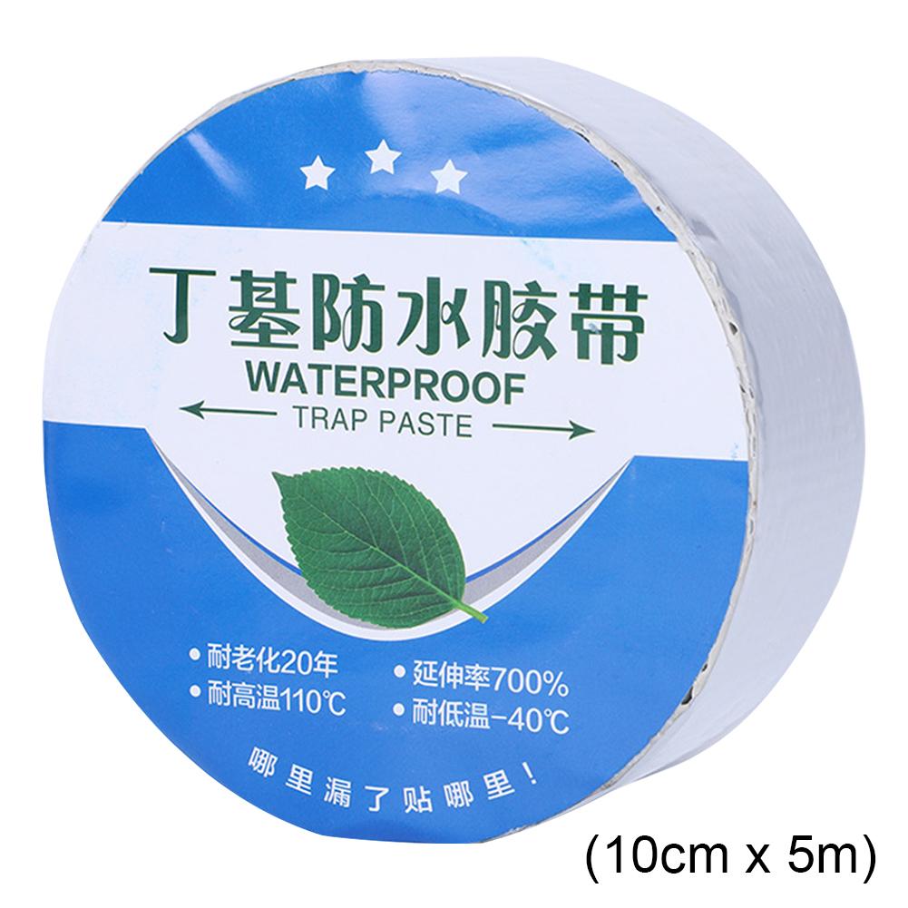 Супер прочная водонепроницаемая лента с высокой термостойкостью, алюминиевая фольга, бутиловая лента, резиновая, останавливающая утечки, трещины, ремонт воздуховодов, запечатанная