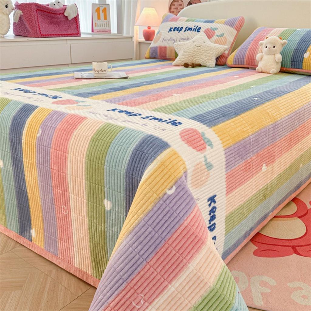 Утолщенный молочный бархатный наматрасник для осени и зимы, теплое хлопковое одеяло с бархатным матрасом, татами постельные принадлежности