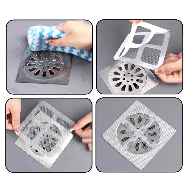 5/10 шт одноразовый фильтр для слива в душевую, улавливатель волос, заглушка для слива в канализационную систему кухонной раковины, наклейки для ванной комнаты, инструмент для чистки