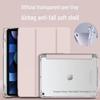 Защитный чехол для iPad 10.2/10.9/Air 4/Pro 11 с отделением для ручки, подушкой безопасности против падений и прозрачным дизайном.