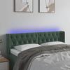 VidaXL LED Headboard Bedroom Furniture Double Bed Accessory Head of Bed Frame Interior Dark Green 3123623