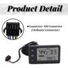 Electric LCD Display Meter, S866 LCD Display Meter, Speedometer Odometer, 24V  Electric Scooter Control Panel with Plug for 22.2mm/0.9in Handlebars
