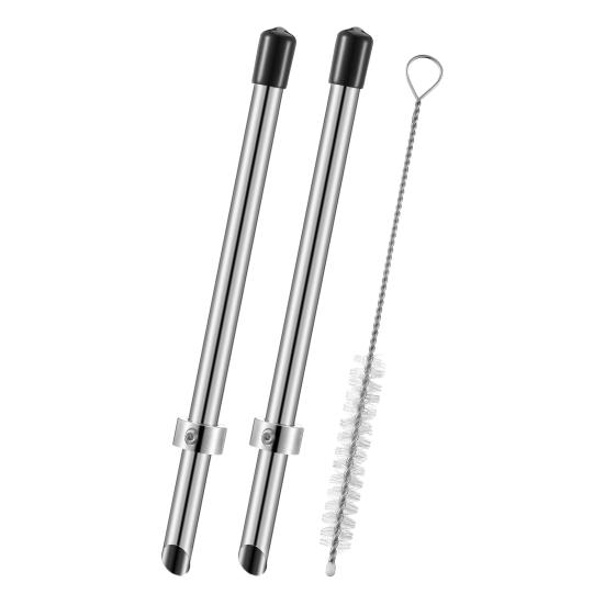 2/3 шт./набор Пробойник для соломинок из нержавеющей стали Легкий в использовании Инструмент для пробивания отверстий для соломинок Пробойник для крышек стаканов для напитков