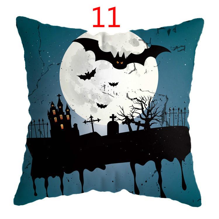 Halloween Horror Pillow Cover Sofa Car Waist Cushion Cover Pillow Case Bedroom Decoration Waist Cushion Cover (no Interior)