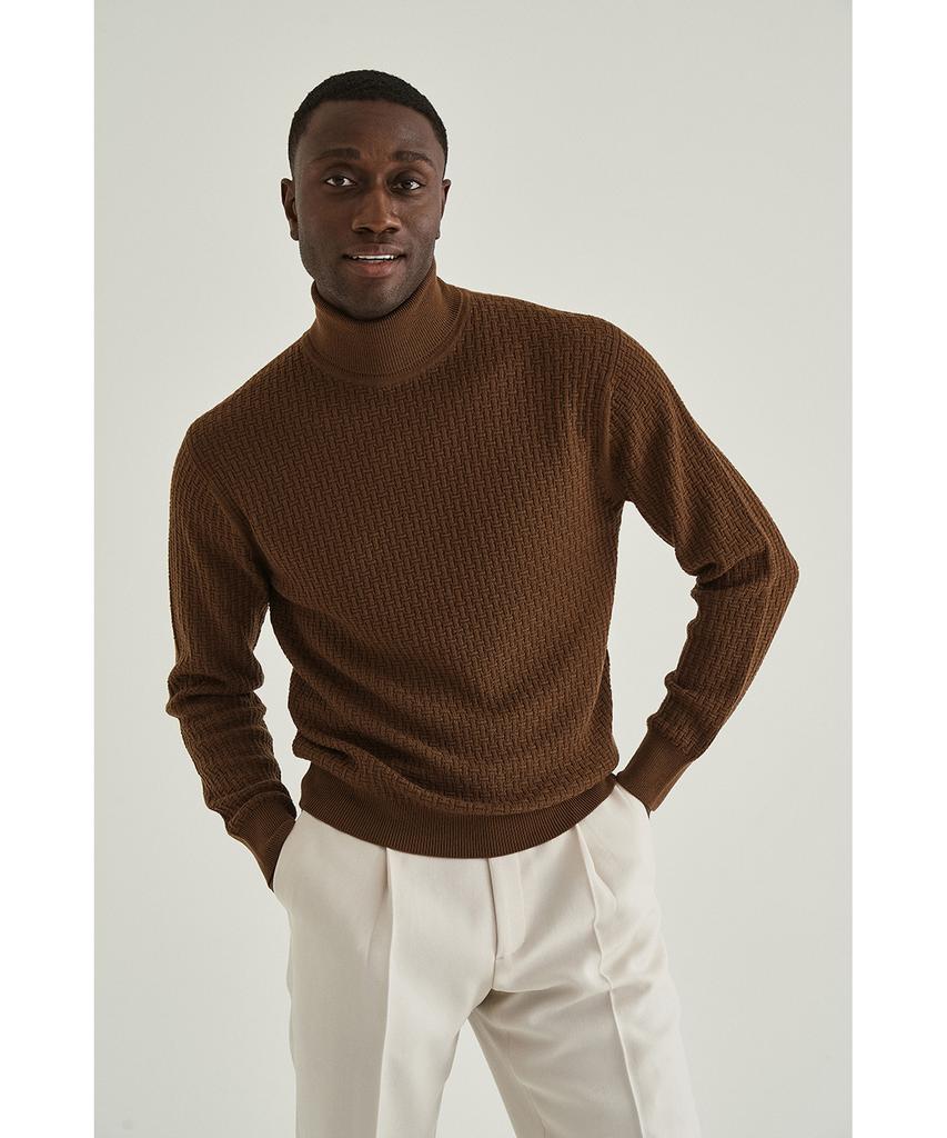 IOLO Signature Turtleneck_Brown